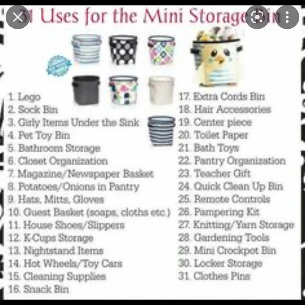ThirtyOne mini storage bin - Picture 4 of 4